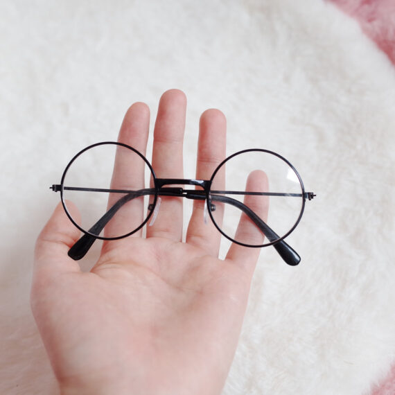 Pawfessor Round Glasses for Frenchies & Pals