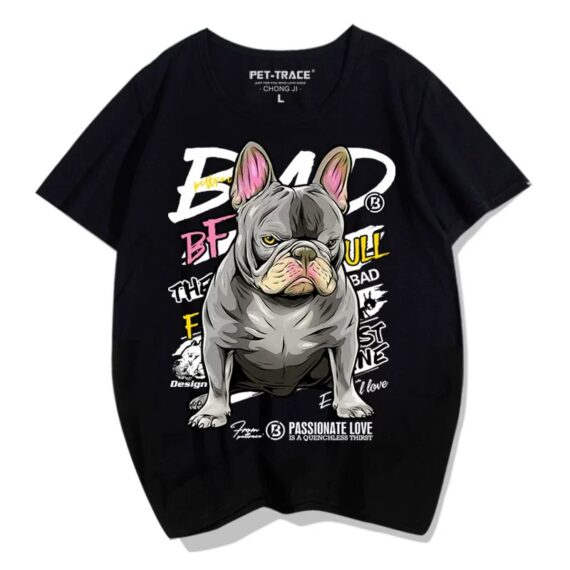BAD Frenchie Vibes T-Shirt – Bold Style for French Bulldog Fans