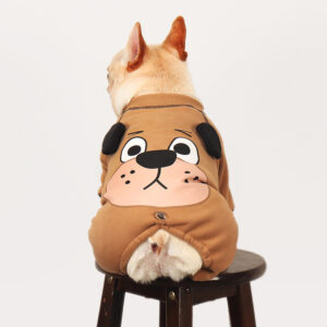 Cozy Pup Face French Bulldog Onesie