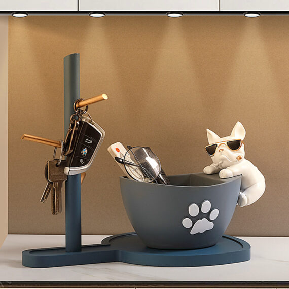 French Bulldog Paw Print Organizer Stand