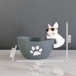 French Bulldog Paw Print Organizer Stand