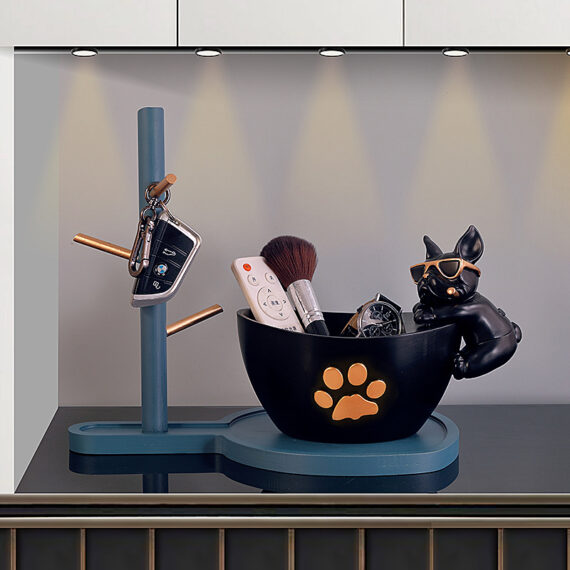 French Bulldog Paw Print Organizer Stand