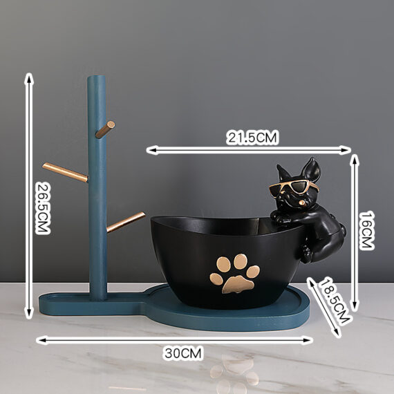 French Bulldog Paw Print Organizer Stand