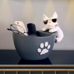 French Bulldog Paw Print Organizer Stand