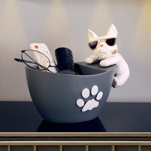 French Bulldog Paw Print Organizer Stand