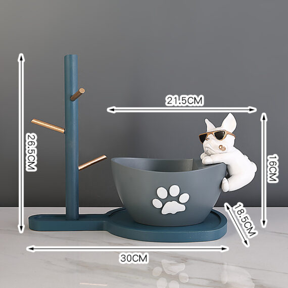 French Bulldog Paw Print Organizer Stand