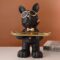 Frenchie Butler Decorative Tray Sculpture