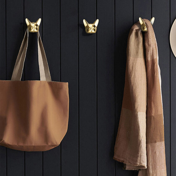 Frenchie Charm Wall Hooks
