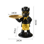 Frenchie Gourmet Butler – French Bulldog Chef Display Tray