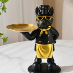 Frenchie Gourmet Butler – French Bulldog Chef Display Tray