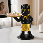 Frenchie Gourmet Butler – French Bulldog Chef Display Tray