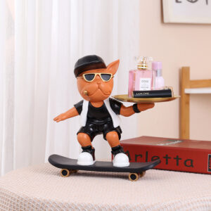 Frenchie Skateboard Butler Tray Holder by BATPIG Pet Supply-4