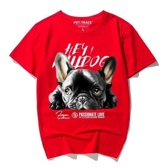Hey Bulldog Graphic T-Shirt – A Gift for Frenchie Lovers