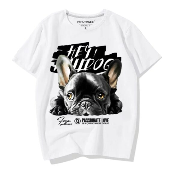 Hey Bulldog Graphic T-Shirt – A Gift for Frenchie Lovers