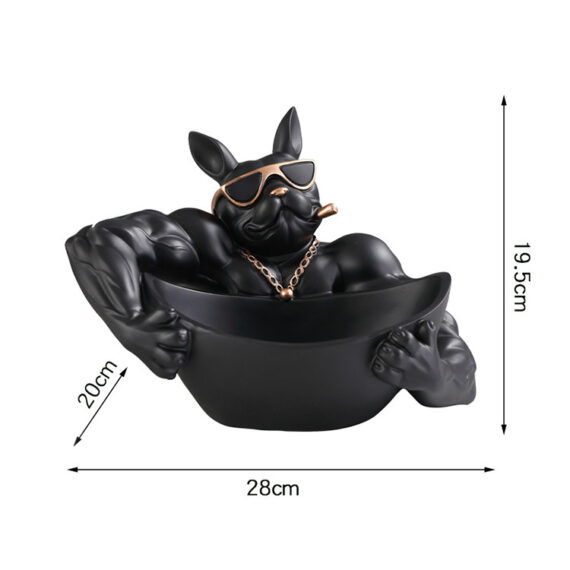 Macho Frenchie Decorative Storage Bowl