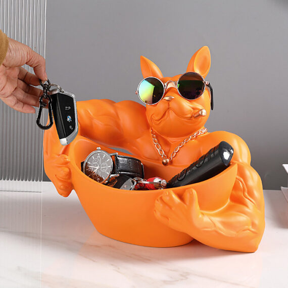 Macho Frenchie Decorative Storage Bowl