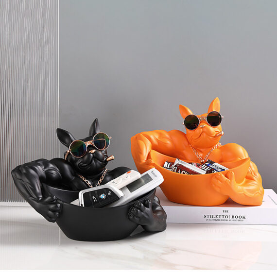 Macho Frenchie Decorative Storage Bowl