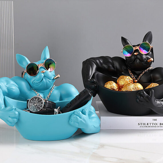 Macho Frenchie Decorative Storage Bowl