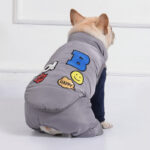 Patch Party Puffer Jacket for French Bulldogs