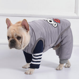 Patch Party Puffer Jacket for French Bulldogs by BATPIG Pet Supply-9