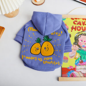 Pineapple Bliss French Bulldog Hoodie by BATPIG Pet Supply-1