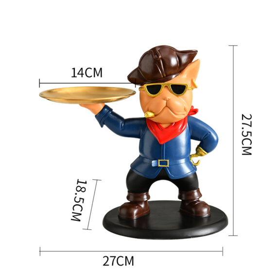 Pirate Paws Bulldog Butler – Frenchie Tray Holder