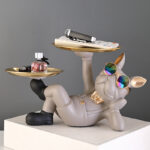 Posh Paws French Bulldog Tray Duo