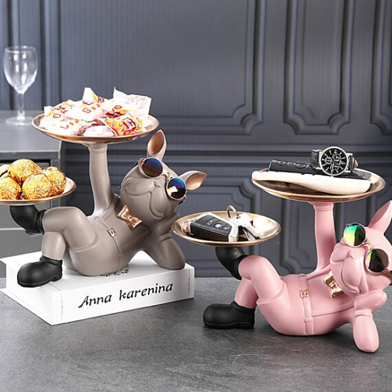 Posh Paws French Bulldog Tray Duo
