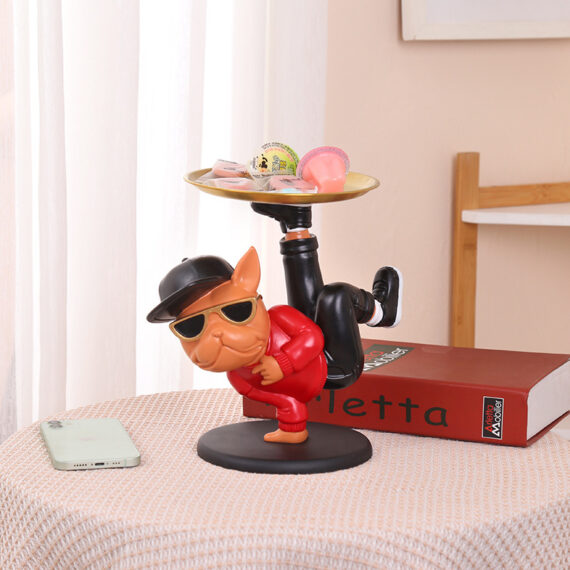 The Breakdance Bulldog Tray – Funky Decor for Frenchie Lovers