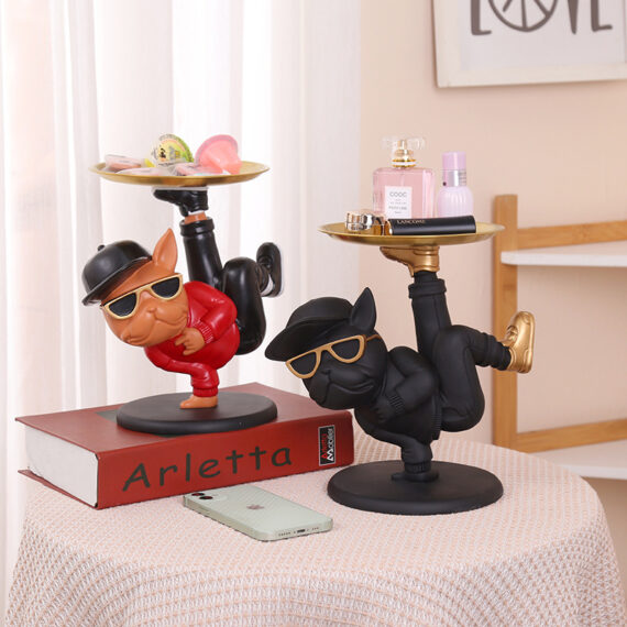 The Breakdance Bulldog Tray – Funky Decor for Frenchie Lovers
