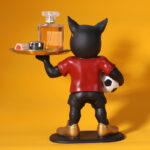 The Soccer Star Frenchie Butler – Decorative Tray Holder