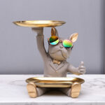 Thumbs-Up Frenchie Butler Dual Tray Organizer