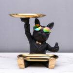 Thumbs-Up Frenchie Butler Dual Tray Organizer