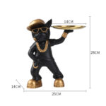 Urban Cool Bulldog Butler – Luxe Frenchie Tray Display