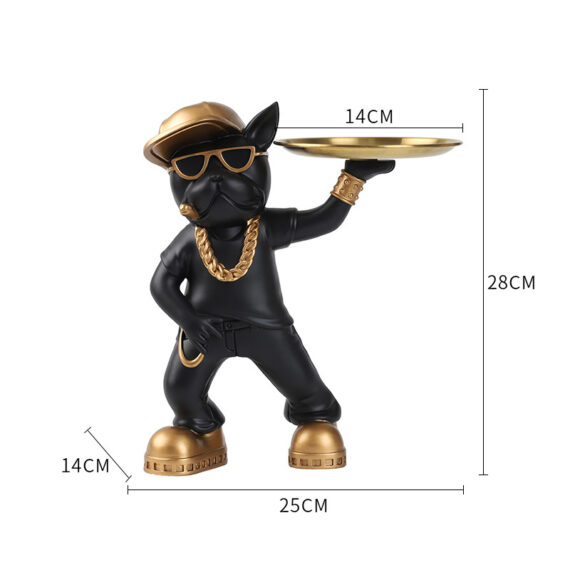 Urban Cool Bulldog Butler – Luxe Frenchie Tray Display