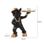 Urban Cool Bulldog Butler – Luxe Frenchie Tray Display