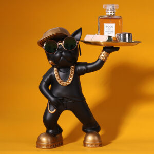 Urban Cool Bulldog Butler – Luxe Frenchie Tray Display